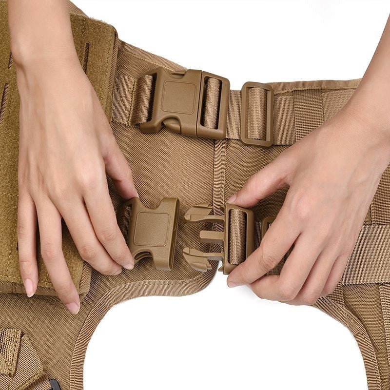 Enhanced MOLLE System Multifunctional Tactical Dog Harness