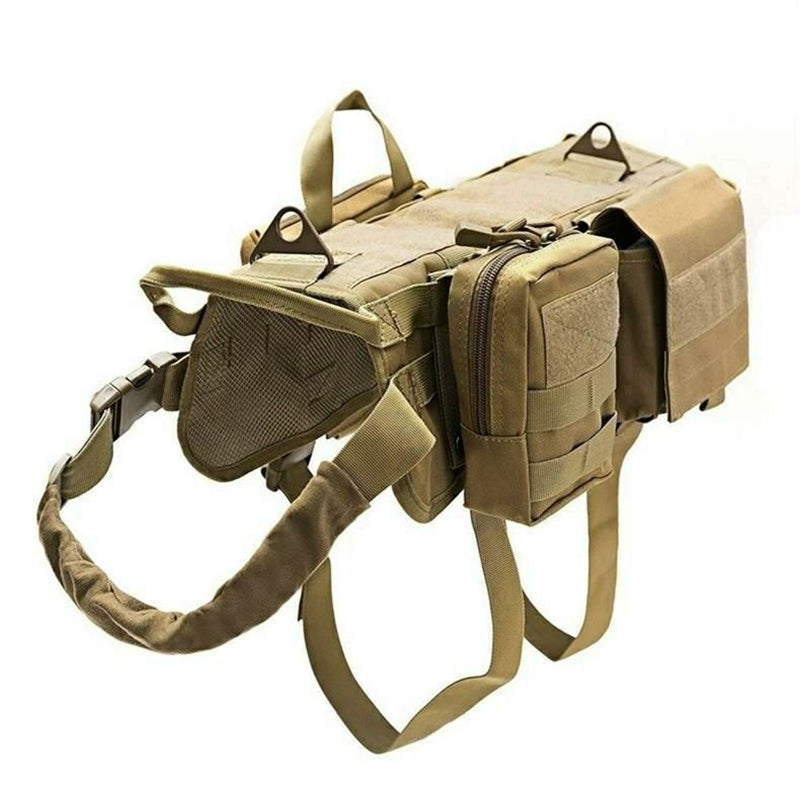 Multifunctional MOLLE Tactical Dog Harness