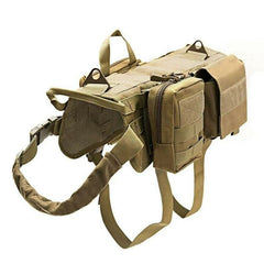 Multifunctional MOLLE Tactical Dog Harness