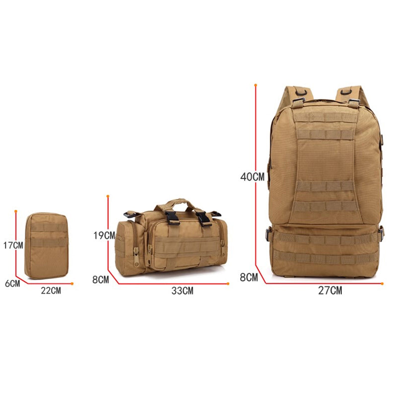 Multifunktionaler taktischer MOLLE-Rucksack für den Außenbereich