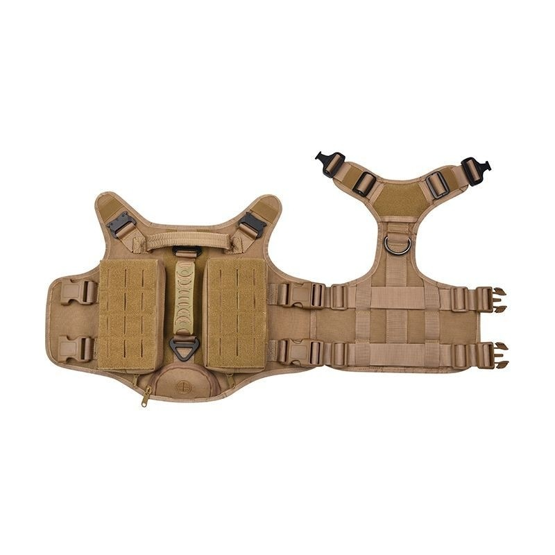 Enhanced MOLLE System Multifunctional Tactical Dog Harness
