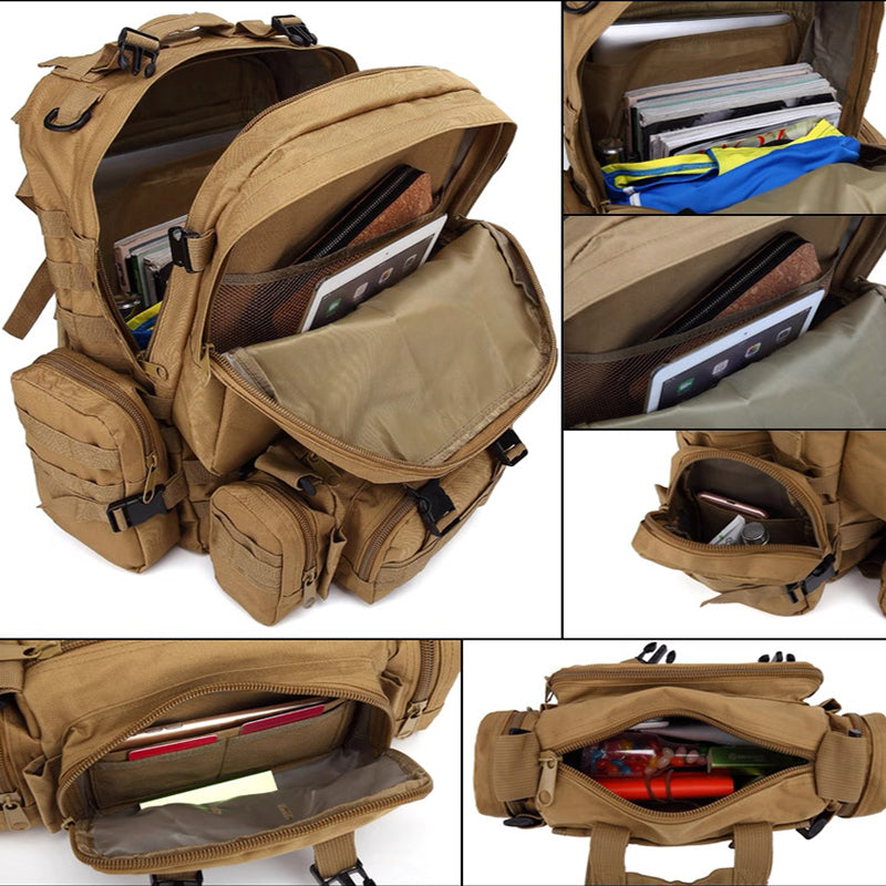 Multifunktionaler taktischer MOLLE-Rucksack für den Außenbereich