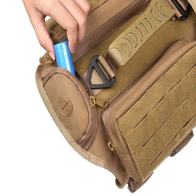 Enhanced MOLLE System Multifunctional Tactical Dog Harness