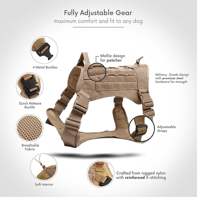 Lightweight Tactical Dog Harness
